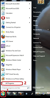 Windows Start Menu, All Programs